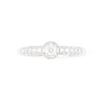 Ring Giorgio Visconti Woman in White Gold Diamante 0.11 Ct GVA634 - GVA634